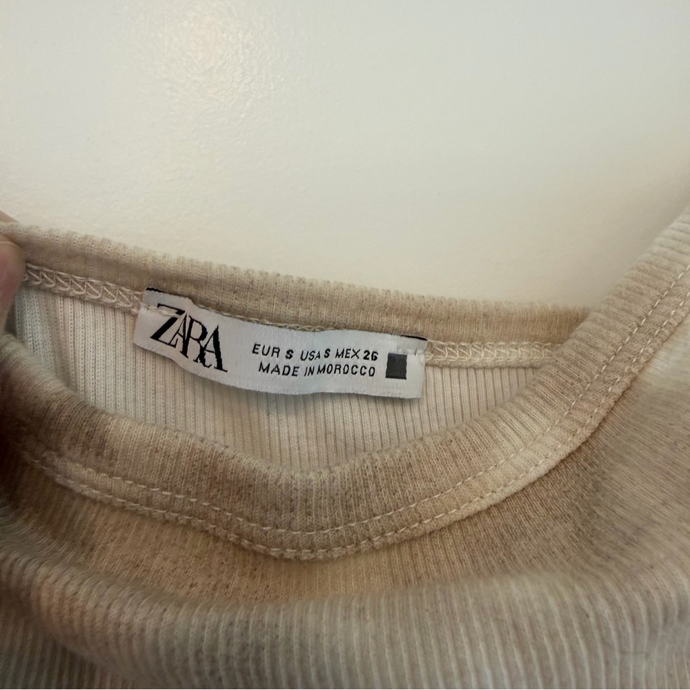 ZARA Tie-Dyed Ribbed MIDI Dress — Small - Picture 7 of 8